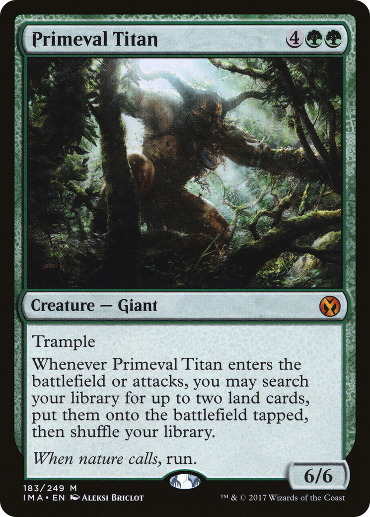 Primeval Titan (IMA-183) - Iconic Masters Foil