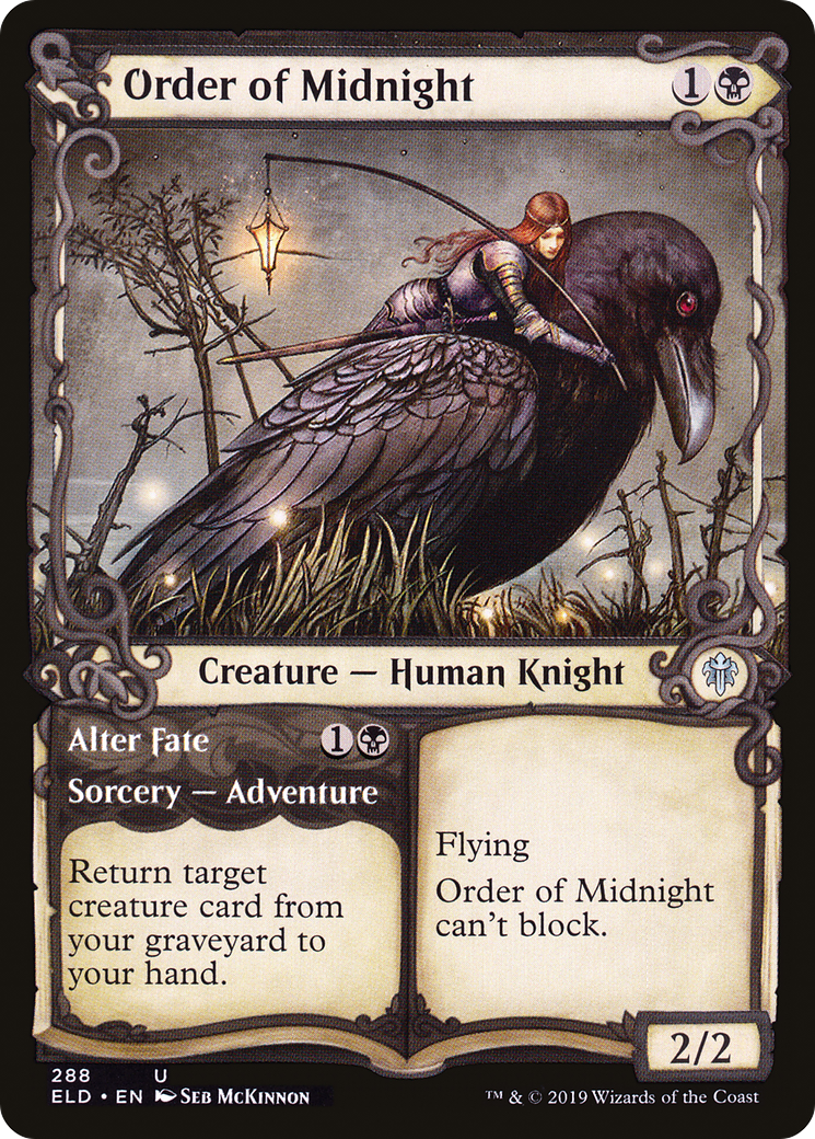 Order of Midnight // Alter Fate (ELD-288) - Throne of Eldraine: (Showcase) Foil