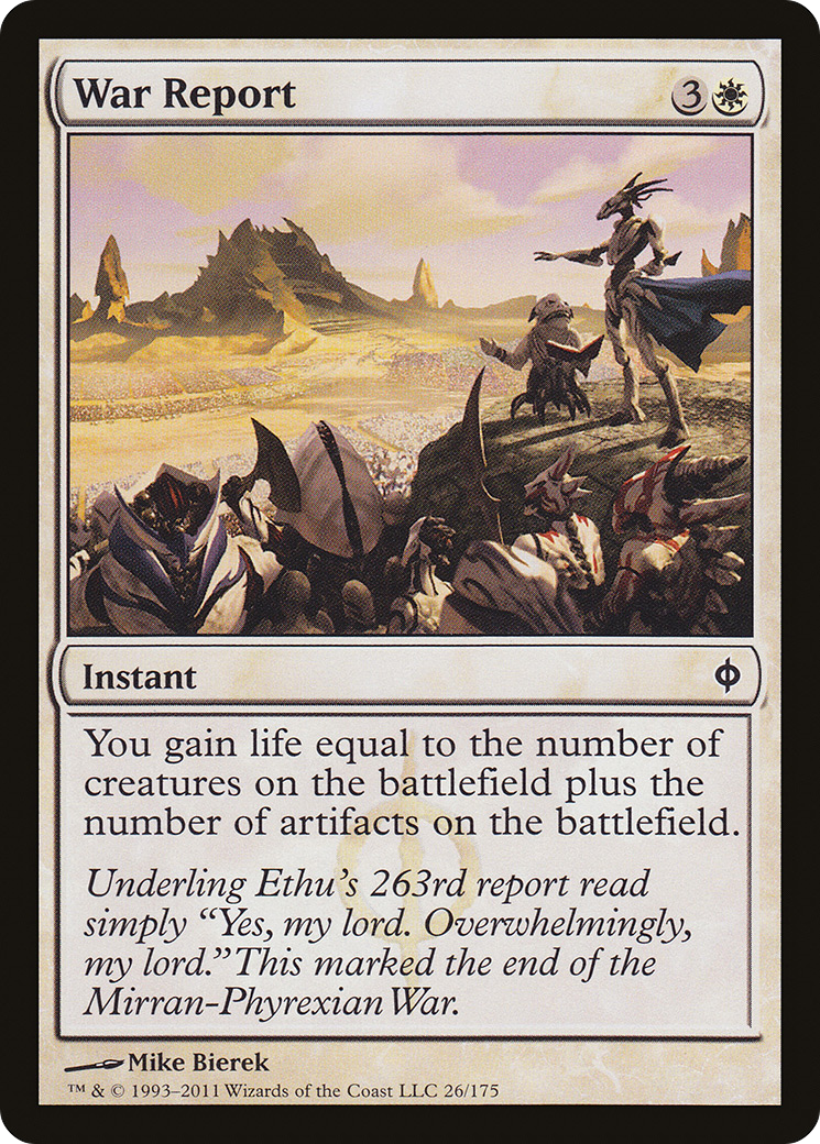 War Report (NPH-026) - New Phyrexia Foil