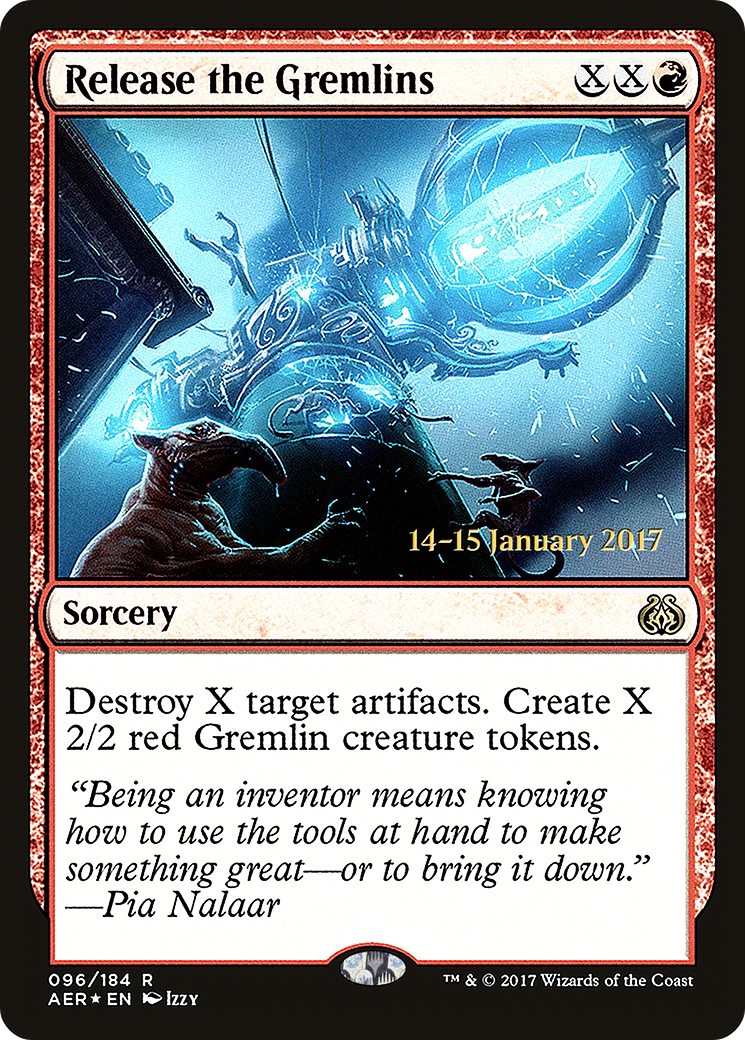 Release the Gremlins (PRE-096) - Aether Revolt Promos Foil