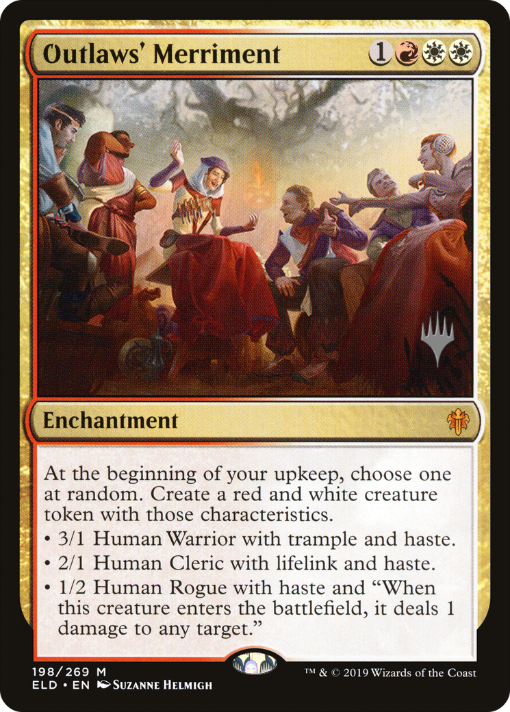 Outlaws' Merriment (PPELD-198P) - Throne of Eldraine Promos Foil (Promo Pack)