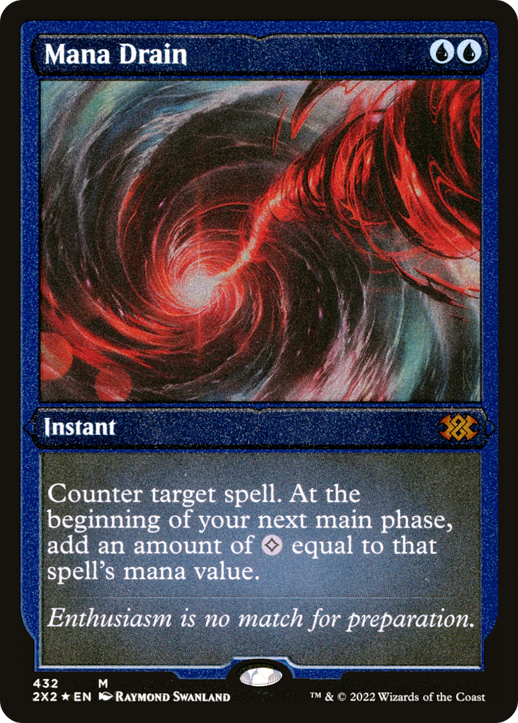 Mana Drain (Foil Etched) (2X2-432) - Double Masters 2022 Etched Foil