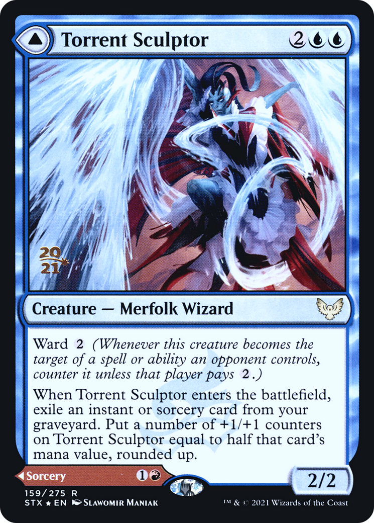 Torrent Sculptor // Flamethrower Sonata (PRE-159S) - Strixhaven: School of Mages Promos (Prerelease) Foil