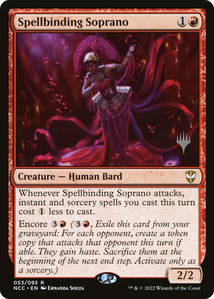 Spellbinding Soprano (PPSNC-53P) - New Capenna Commander Promos Foil (Promo Pack)
