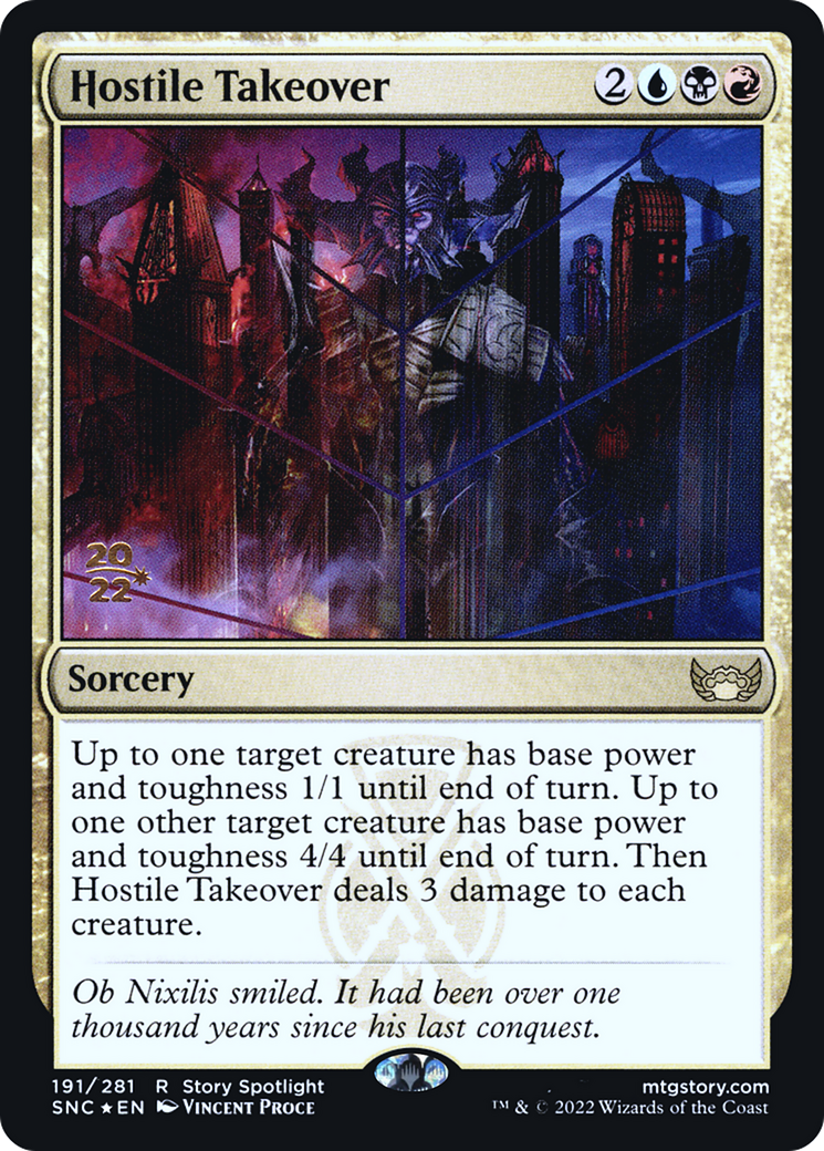Hostile Takeover (PRE-191) - Streets of New Capenna Promos (Prerelease) Foil