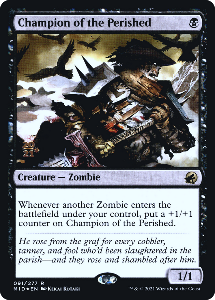 Champion of the Perished (PRE-91S) - Innistrad: Midnight Hunt Promos (Prerelease) Foil