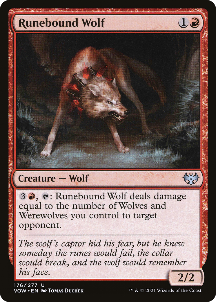 Runebound Wolf (VOW-176) - Innistrad: Crimson Vow