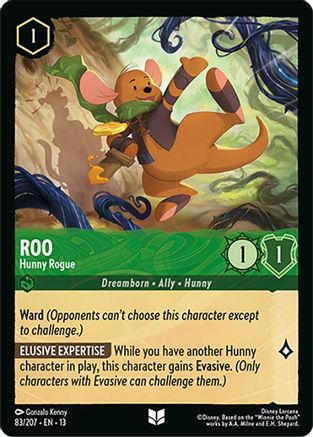 (083/204) Roo - Hunny Rogue - Attack of the Vine! Cold Foil