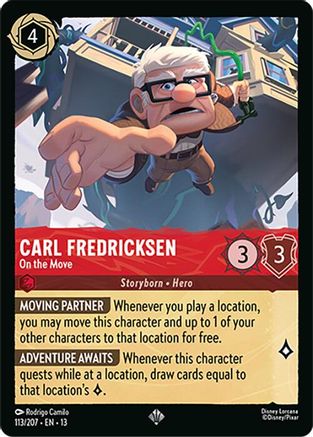 (113/204) Carl Fredricksen - On the Move - Attack of the Vine! Cold Foil