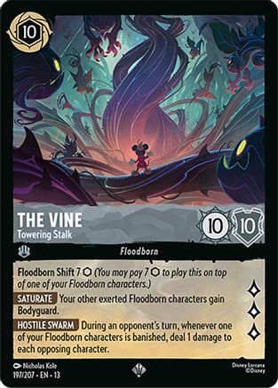 (197/204) The Vine - Towering Stalk - Attack of the Vine! Cold Foil