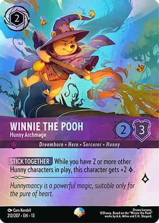 (212/204) Winnie the Pooh - Hunny Archmage (Epic) - Attack of the Vine! Holofoil
