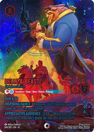 (245/204) Belle & Beast - Certain as the Sun (Iconic) - Attack of the Vine! Holofoil