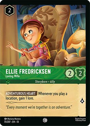 (075/204) Ellie Fredricksen - Loving Wife (Foil) - Attack of the Vine! Cold Foil