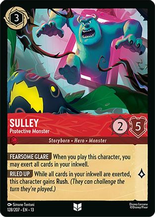 (128/204) Sulley - Protective Monster - Attack of the Vine! Cold Foil