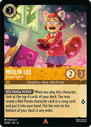 (016/204) Meilin Lee - Losing Control - Attack of the Vine! Cold Foil