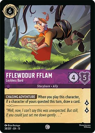 (038/204) Fflewddur Fflam - Luckless Bard - Attack of the Vine! Normal