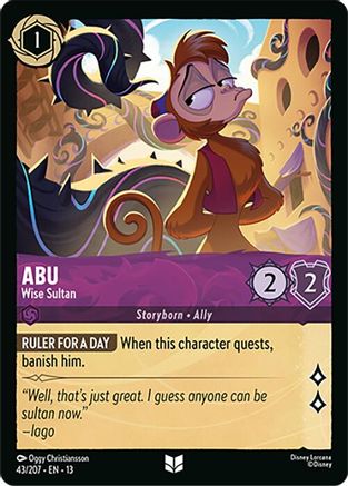 (043/204) Abu - Wise Sultan - Attack of the Vine! Cold Foil