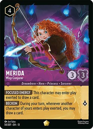 (050/204) Merida - Wisp Conjurer - Attack of the Vine! Cold Foil