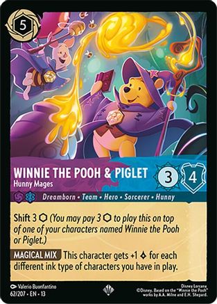 (062/204) Winnie the Pooh & Piglet - Hunny Mages - Attack of the Vine! Normal