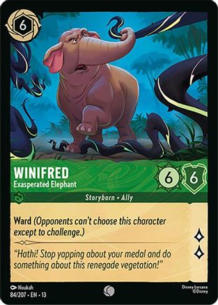 (084/204) Winifred - Exasperated Elephant - Attack of the Vine! Normal