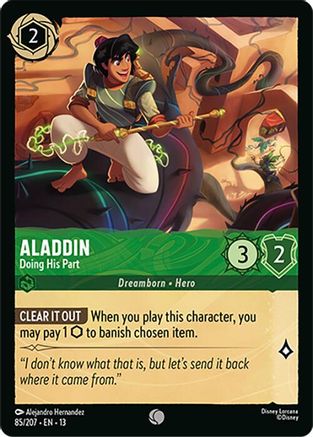 (085/204) Aladdin - Doing His Part - Attack of the Vine! Normal