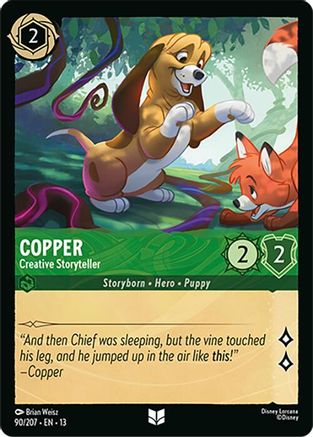 (090/204) Copper - Creative Storyteller - Attack of the Vine! Cold Foil