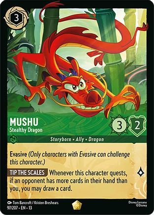 (097/204) Mushu - Stealthy Dragon - Attack of the Vine! Cold Foil