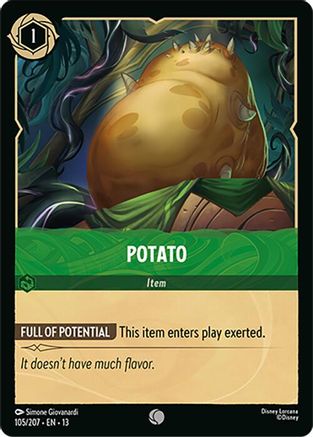 (105/204) Potato - Attack of the Vine! Cold Foil