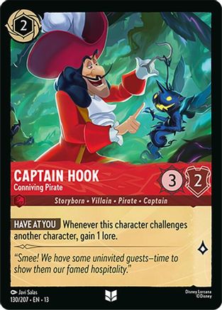 (130/204) Captain Hook - Conniving Pirate - Attack of the Vine! Cold Foil