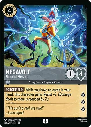 (186/204) Megavolt - Electrical Menace - Attack of the Vine! Cold Foil