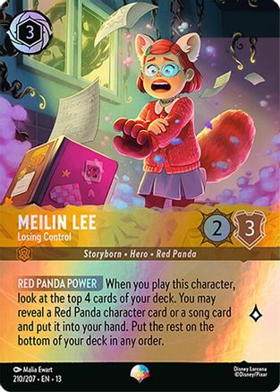 (210/204) Meilin Lee - Losing Control (Epic) - Attack of the Vine! Holofoil