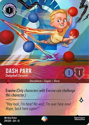 (219/204) Dash Parr - Dodgeball Dynamo (Epic) - Attack of the Vine! Holofoil