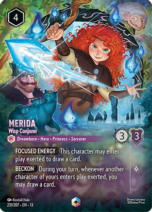 (231/204) Merida - Wisp Conjurer (Enchanted) - Attack of the Vine! Holofoil
