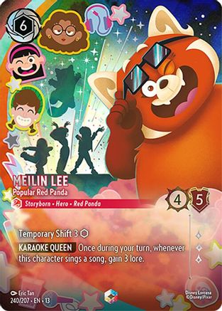 (240/204) Meilin Lee - Popular Red Panda (Enchanted) - Attack of the Vine! Holofoil