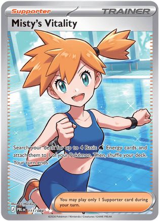 Misty's Vitality (111/084) - ME05 Pitch Black Holofoil - Ultra Rare