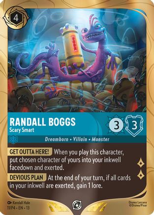 (011) Randall Boggs - Scary Smart - Disney Lorcana Promo Cards Holofoil
