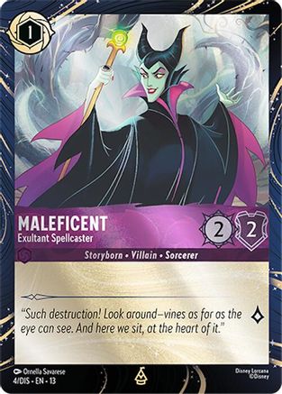 (004) Maleficent - Exultant Spellcaster - Disney Lorcana Promo Cards Holofoil