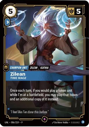 (086/219) Zilean - Time Mage - Riftbound Organized Play Promotional Cards Foil