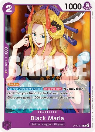 (OP17-072) Black Maria - The World's Strongest Warriors - Normal