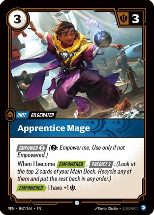(047/166) Apprentice Mage - Vendetta Foil