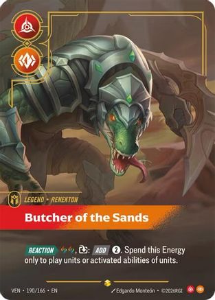 (190/166) Renekton - Butcher of the Sands (Overnumbered) - Vendetta Foil