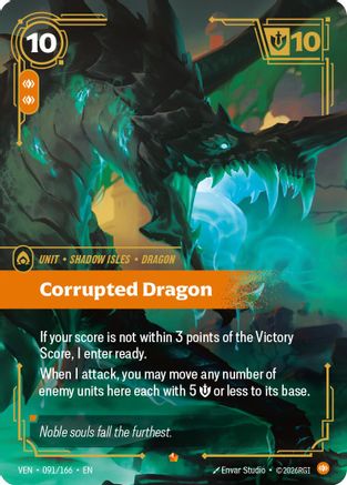 (091/166) Corrupted Dragon - Vendetta Foil