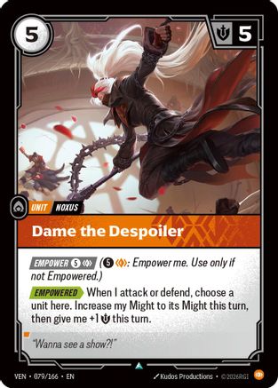 (079/166) Dame the Despoiler - Vendetta Foil