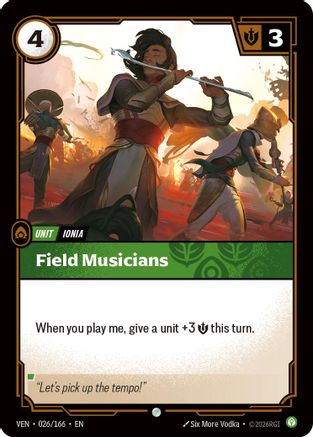 (026/166) Field Musicians - Vendetta Foil