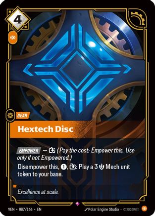 (087/166) Hextech Disc - Vendetta Foil