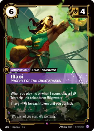 (109/166) Illaoi, Prophet of the Great Kraken - Vendetta Foil