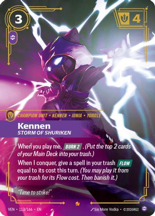 (113/166) Kennen, Storm of Shuriken - Vendetta Foil
