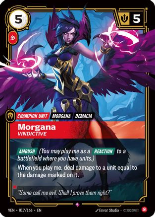 (017/166) Morgana, Vindictive - Vendetta Foil