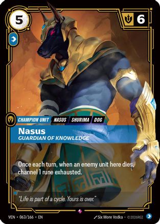 (063/166) Nasus, Guardian of Knowledge - Vendetta Foil