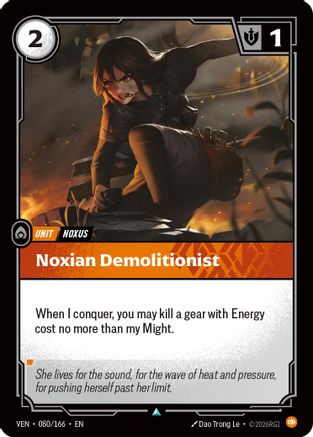 (080/166) Noxian Demolitionist - Vendetta Foil